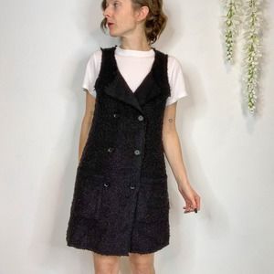 REVOLVE SANCTUARY sleeveless knit vest dress buttons nubby fabric y2k 2478